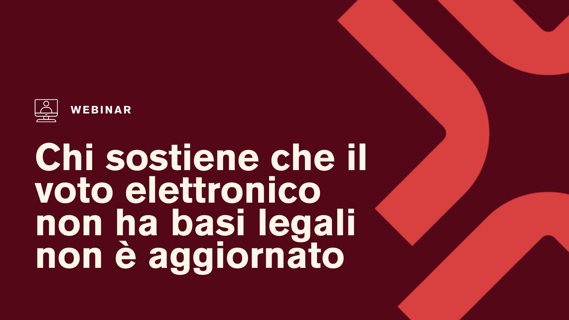 Chi sostiene che il voto elettronico non ha basi legali non è aggiornato