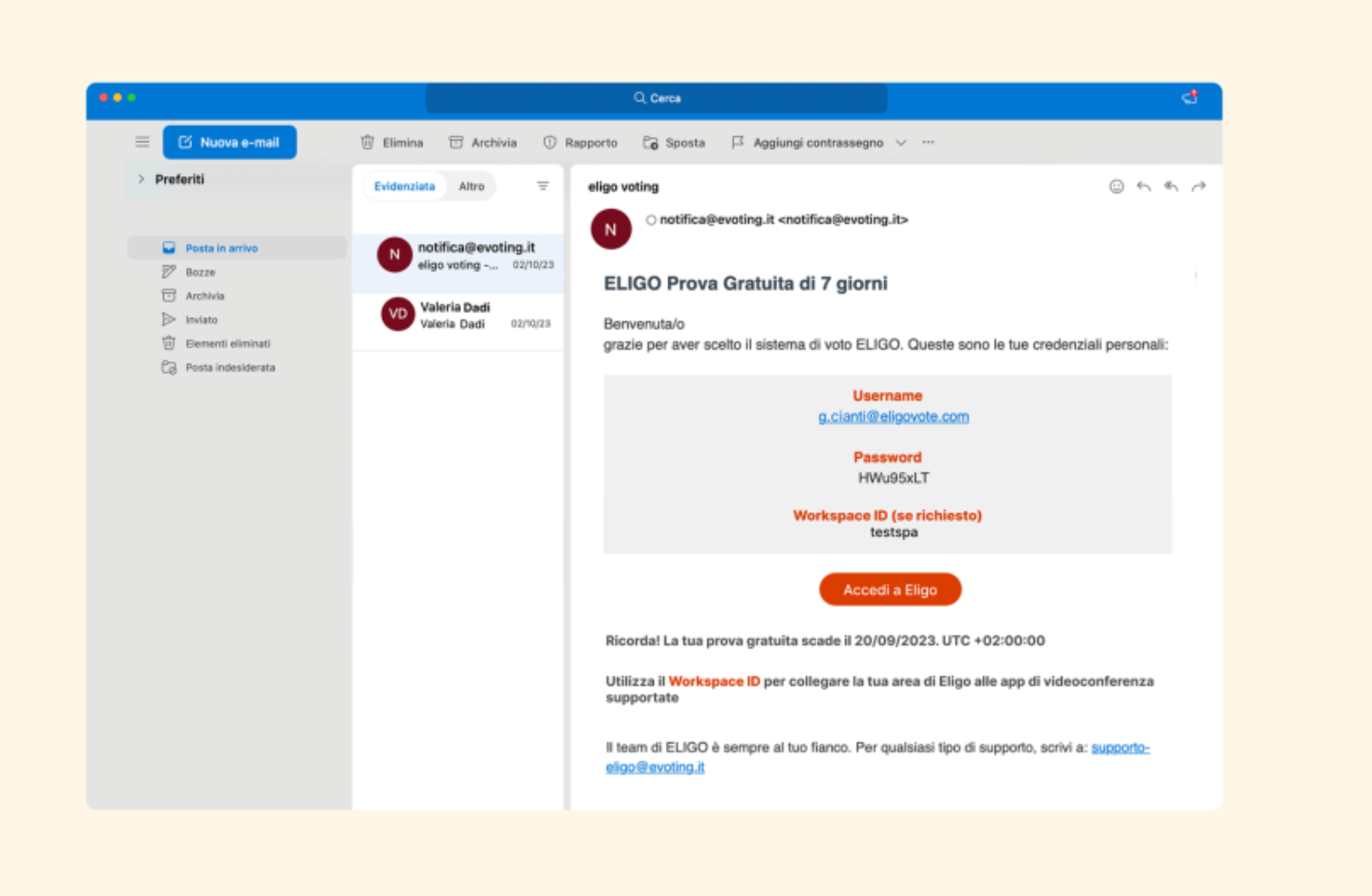 Eligo evoting_Webex email