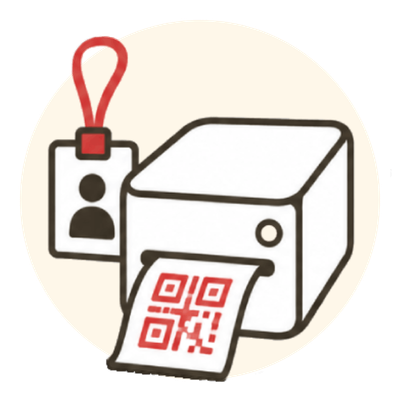 icona di accredito con qr code eligo